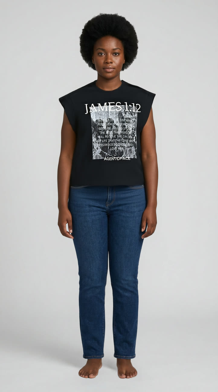The same garment fitted to a model